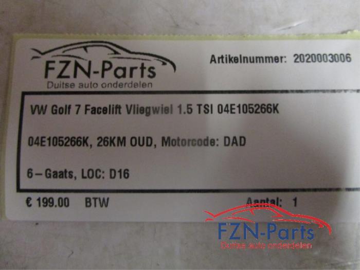 VW Golf 7 Facelift Vliegwiel 1.5 TSI
