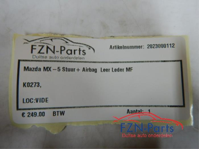 Mazda MX-5 Stuur+Airbag Leer Leder MF