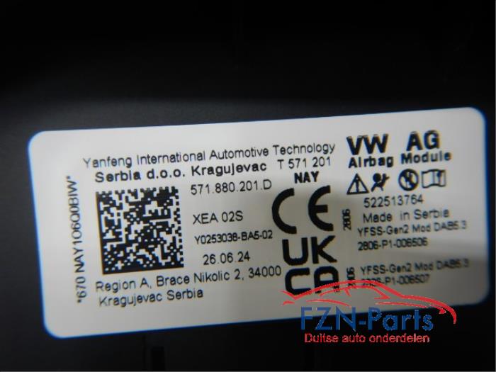 VW Tiguan 571 Stuurairbag