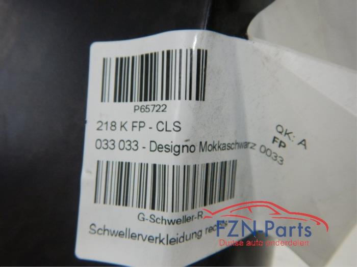 Mercedes-Benz CLS AMG W218 Sideskirt Rechts Kleur: Mokkaschwarz 033
