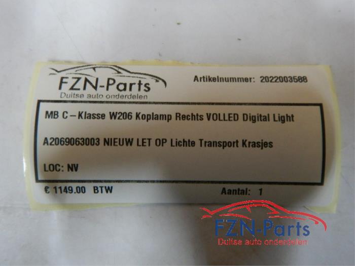 Mercedes-Benz C-Klasse W206 Koplamp Rechts