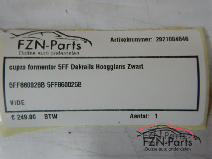 Cupra formentor 5FF dakrails hoogglans zwart