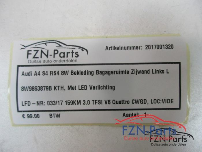 Bekleding bagageruimte Audi A4 (22742567)