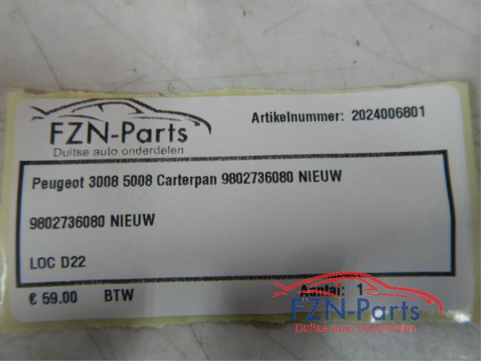 Peugeot 3008 5008 Carterpan