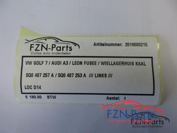 VW Golf 7 Fusee / Wiellagerhuis kaal links