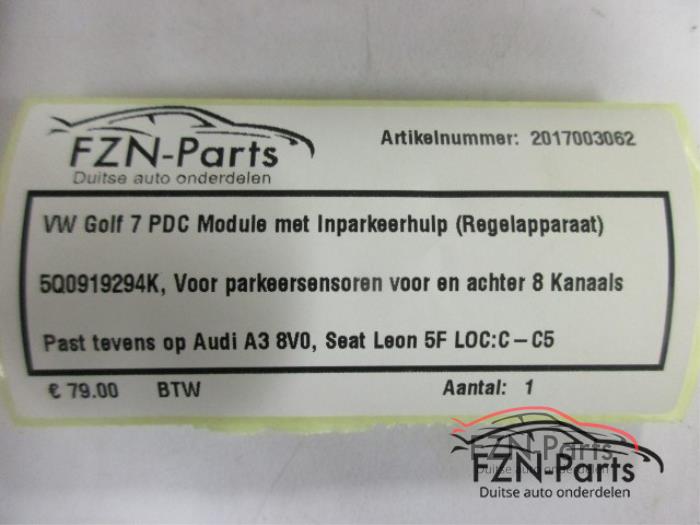 VW Golf 7 PDC Module