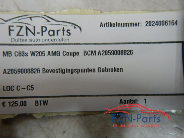Mercedes-Benz C63S W205 AMG Coupe BCM Boordnet