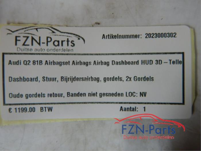 Airbag set + dashboard Audi Q2 (22727767)