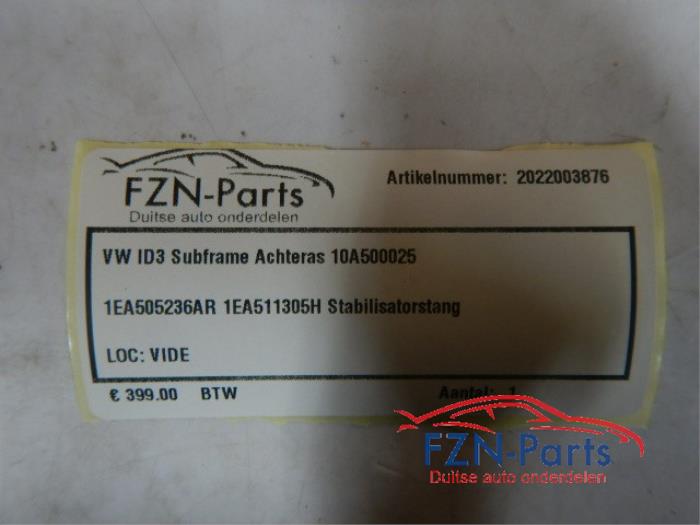 VW ID3 Subframe Achteras