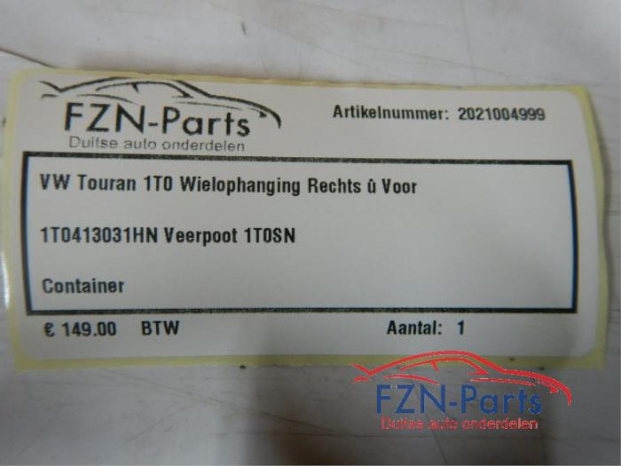 Schokdemperpoot rechts-voor Volkswagen Touran (22743652)