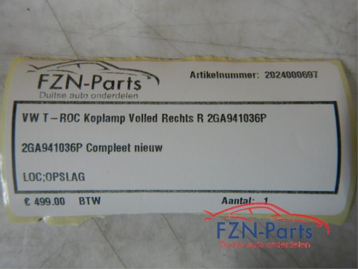 VW T-ROC Roplamp Volled Rechts R