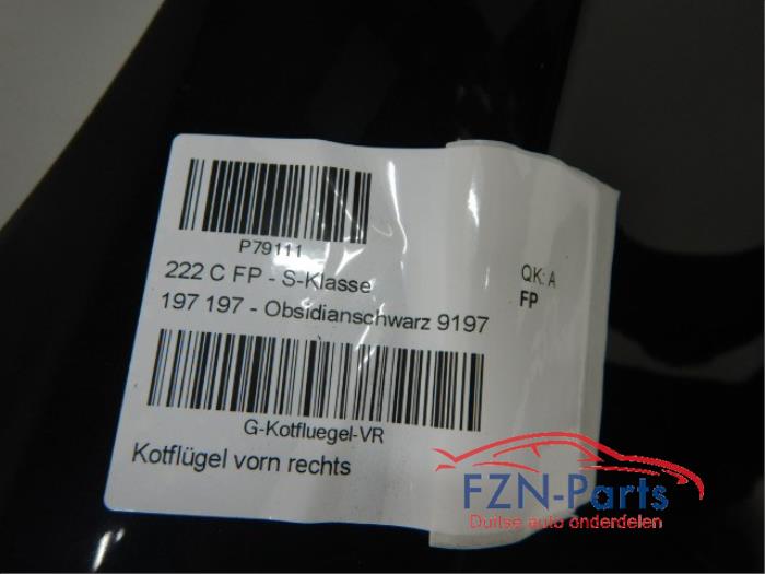 Mercedes Benz S-Klasse W222 Spatscherm Zijscherm Rechts