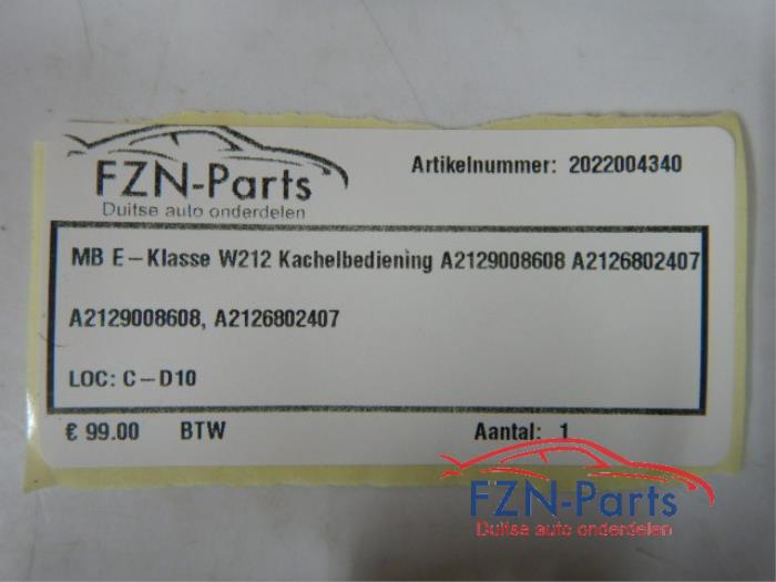 Climatronic Paneel Mercedes E-Klasse (22733183)