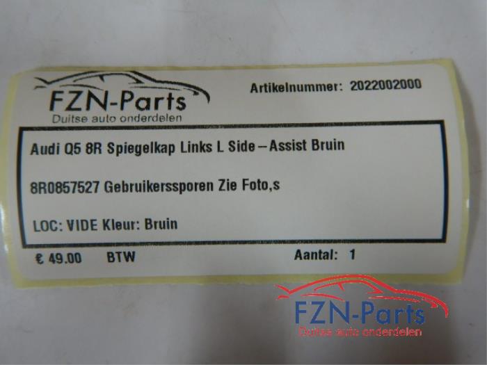 Audi Q5 8R Spiegelkap Links L Side-Assist Bruin