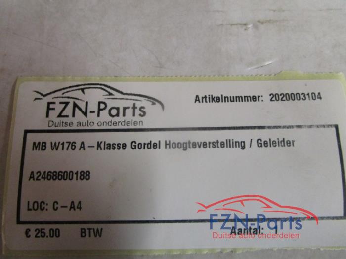 Gordel hoogteverstelling links-voor Mercedes A-Klasse (22742848)