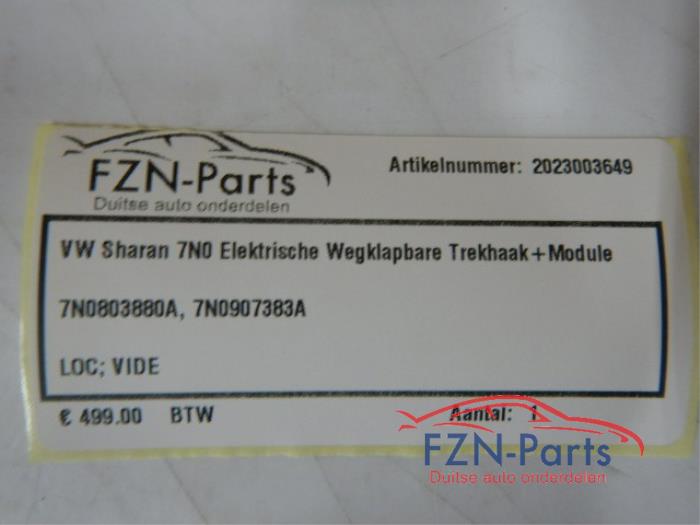 VW Sharan 7N0 Elektrische Wegklapbare Trekhaak+Module