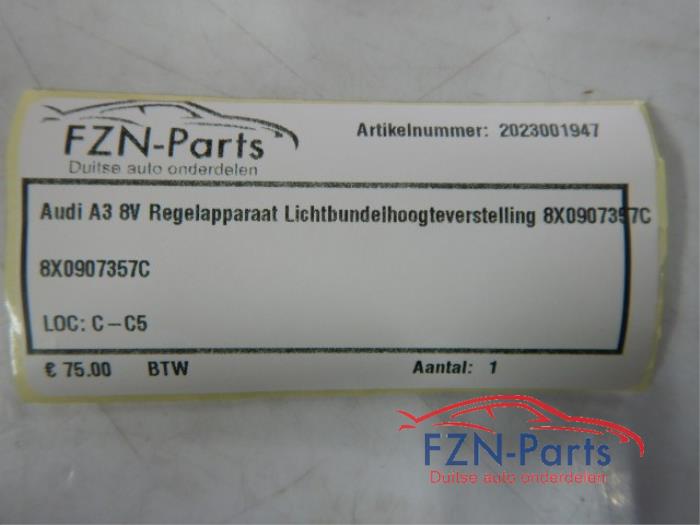 Audi A3 8V Regelapparaat Lichtbundelhoogte verstelling