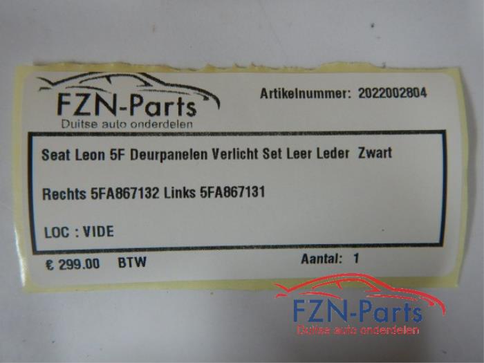 Portierbekleding 4Deurs rechts-voor Seat Leon (22745426)
