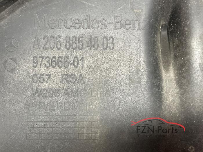 Mercedes-Benz W206 C-Klasse Diffuser AMG-Line Hoogglans Zwart