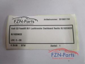 Luchtrooster Dashboard Audi Q3 (22735943)