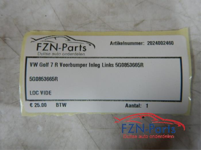 VW Golf 7 R Voorbumper Inleg Links
