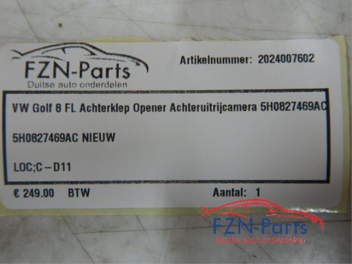 VW Golf 8 Facelift Achterklep Opener Achteruitrijcamera