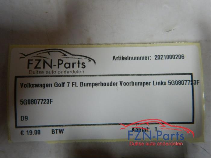 VW Golf 7 Facelift Bumperhouder Voorbumper Links