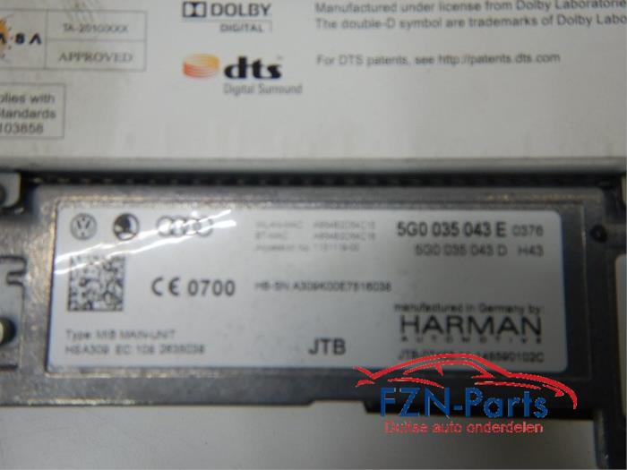 VW Golf 7 GTE Discover Pro Multimediabox