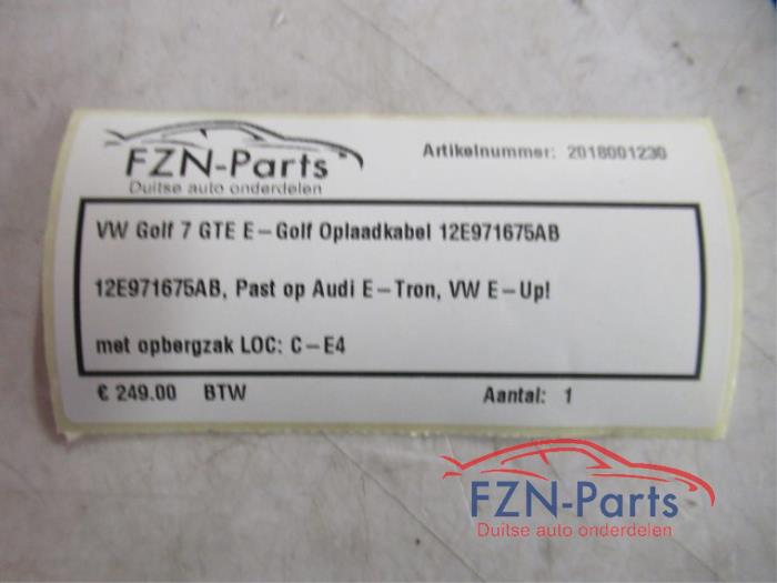 VW Golf 7 GTE E-Golf Oplaadkabel
