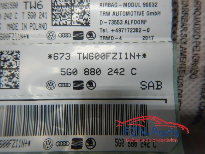 VW Golf 7 Stoelairbag Rechts