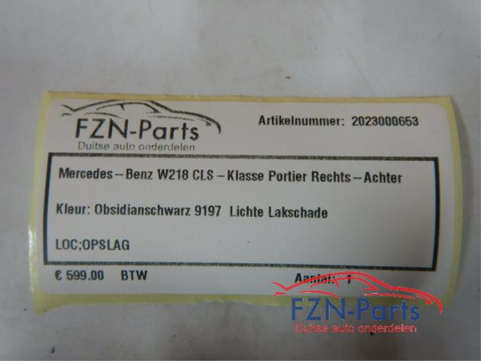 Portier 4Deurs rechts-achter Mercedes CLS-Klasse (22723835)