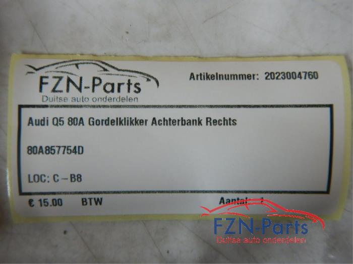 Gordelverklikker module Audi Q5 (22738975)