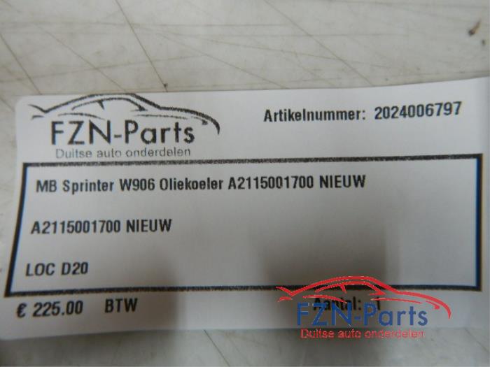 Oliekoeler Mercedes Sprinter (22744601)