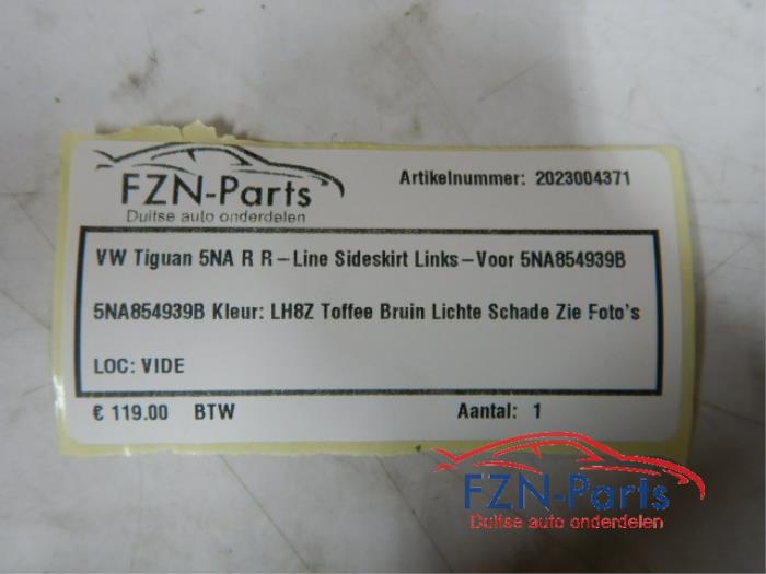 VW Tiguan 5NA R R-Line Sideskirt Links-voor
