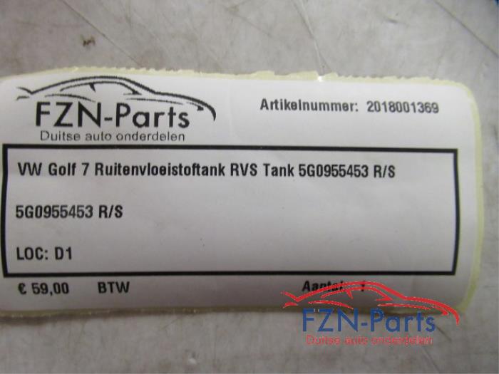 Ruitensproeiertank voor Volkswagen Golf (22740489)
