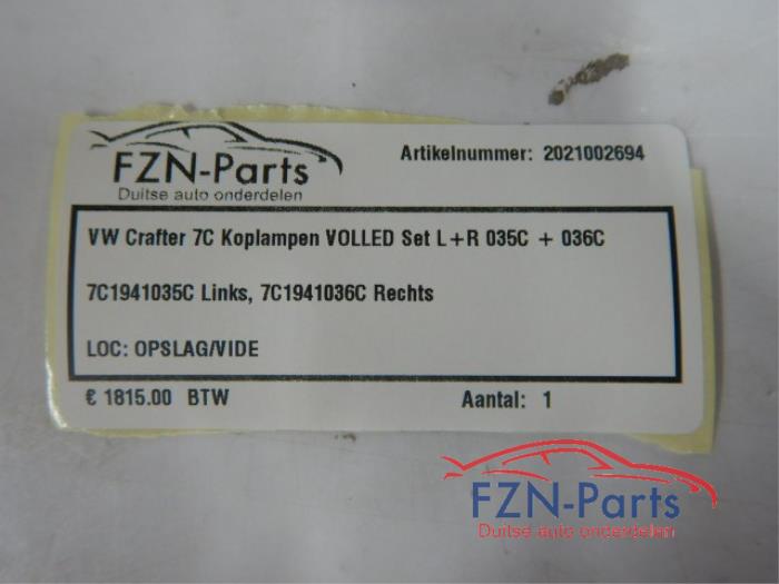 VW Crafter 7C Koplampen VOLLED Set L+R