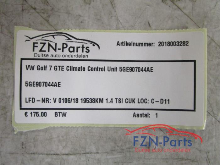 Climatronic Paneel Volkswagen Golf (22744071)