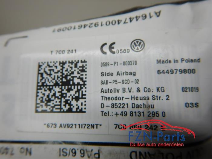 Airbag stoel (zitplaats) Volkswagen Crafter (22730665)