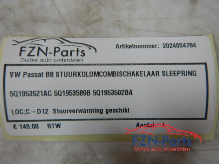 Combischakelaar Stuurkolom Volkswagen Passat (22733286)
