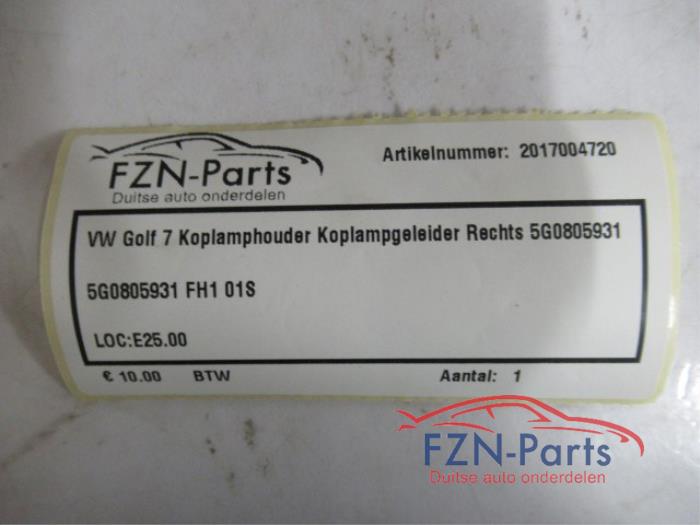 VW Golf 7 Koplamphouder Koplampgeleider Links