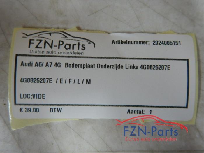 Audi A6 A7 4G Bodemplaat Onderzijde Links