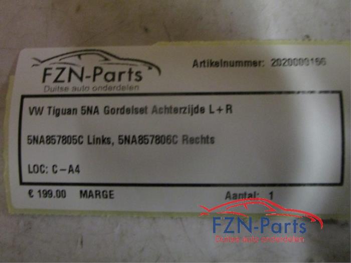 Veiligheidsgordel Set achter Volkswagen Tiguan (22744040)