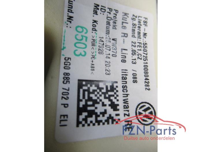 VW Golf 7 Zijdelen Achterbank Leer Links + Rechts Set ( Kussentjes )