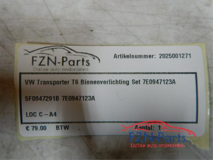 VW Transporter T6 Binnenverlichting Set