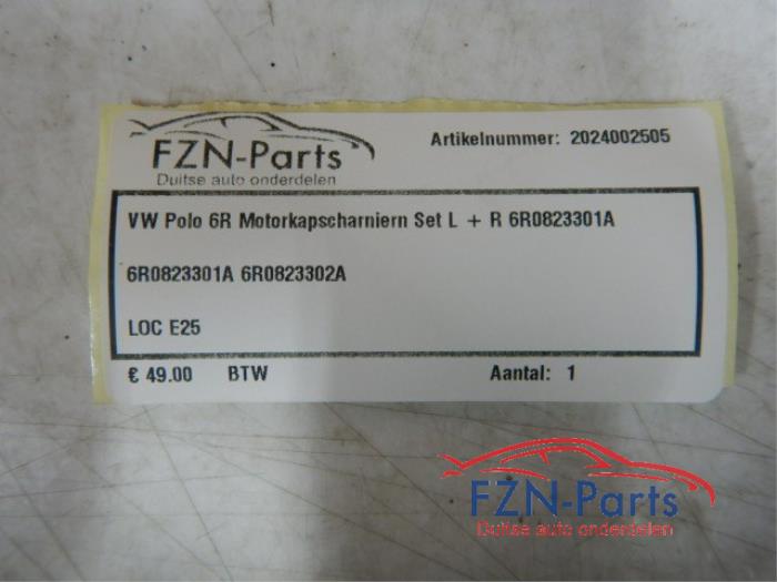 VW Polo 6R Motorkapscharnieren Set Links en Rechts
