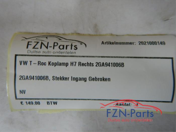VW T-Roc Koplamp H7 Rechts