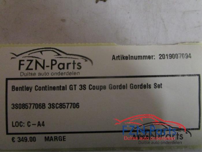 Veiligheidsgordel Set voor Bentley Continental GT (22729008)