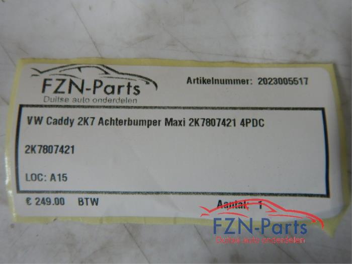 Achterbumper Volkswagen Caddy (22723700)
