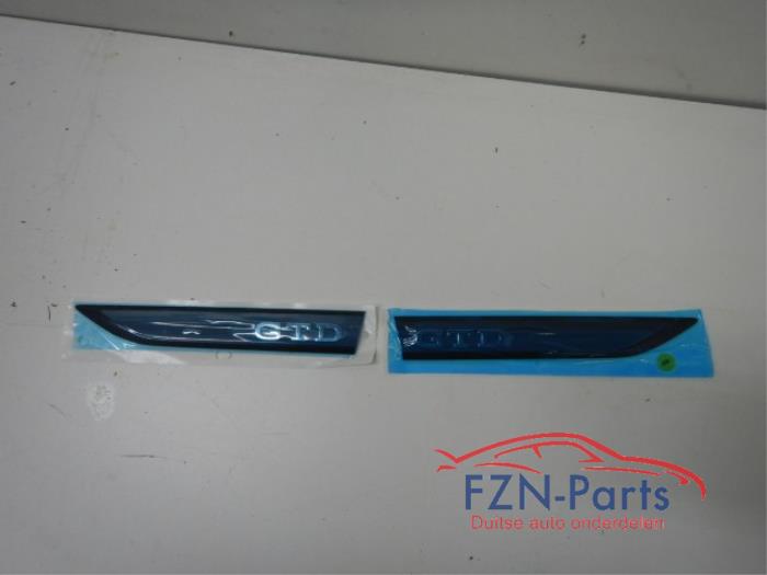 VW Golf 8 GTD Embleem Sticker Logo Zijscherm Set Links+Rechts