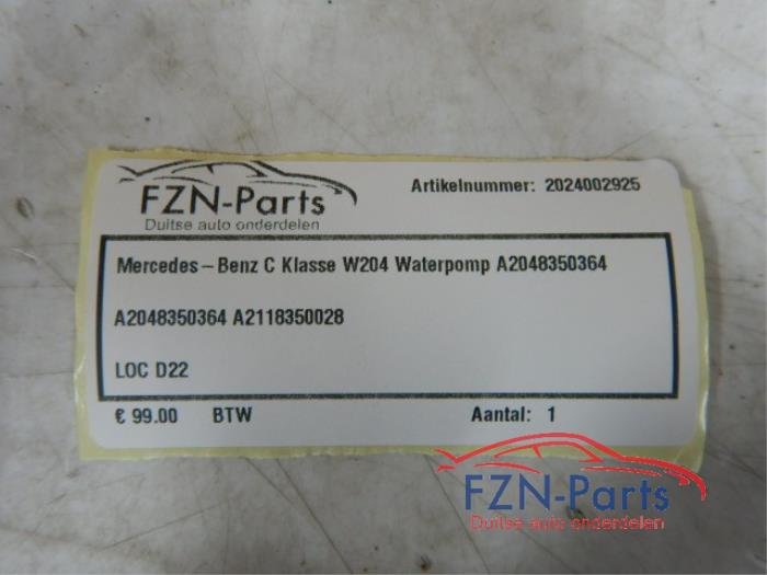 Waterpomp Mercedes C-Klasse (22729299)